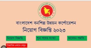 Bangladesh Forest Industries Development Corporation Job Circular